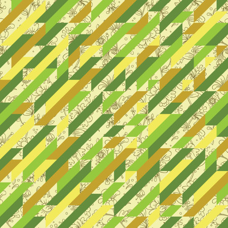 Background with decorative geometric and abstract elements. Vector illustration.