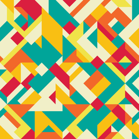 Background with decorative geometric and abstract elements. Vector illustration.のイラスト素材