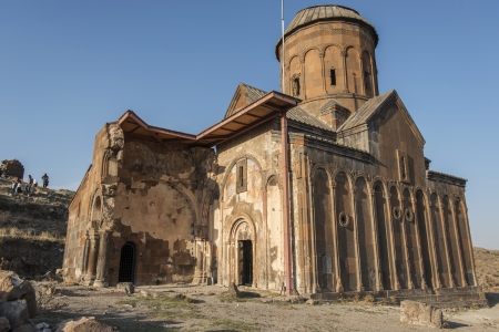 Ani is a ruined and uninhabited medieval Armenian city-site situated in the Turkish province of Kars, near the border with Armenia. Armenian chroniclers such as Yeghishe and Ghazar Parpetsi first mentioned Ani in the 5th century AD.のeditorial素材