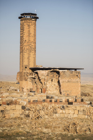 Ani is a ruined and uninhabited medieval Armenian city-site situated in the Turkish province of Kars, near the border with Armenia. Armenian chroniclers such as Yeghishe and Ghazar Parpetsi first mentioned Ani in the 5th century AD.のeditorial素材