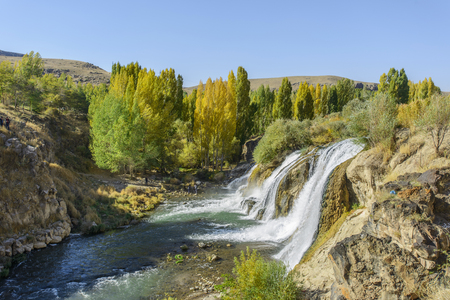 Muradiye waterfall  Turkey の写真素材