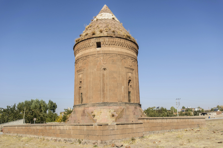 seljuk turk cemetery in ahlat, bitlisの写真素材