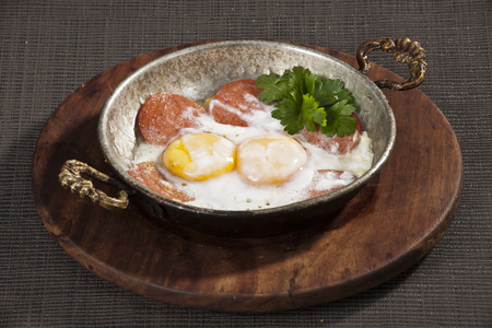 fried eggの写真素材