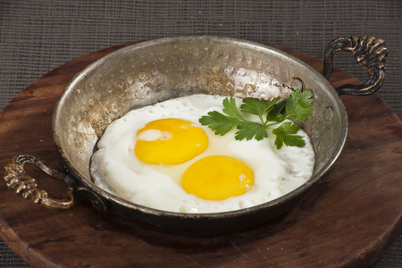 fried eggの写真素材