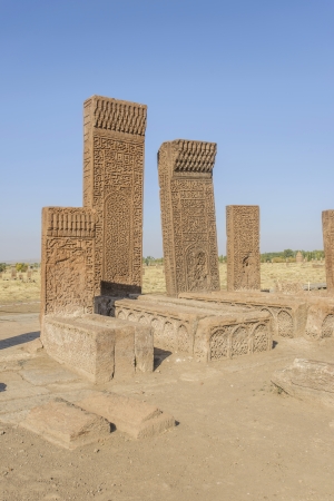 seljuk turk cemetery in ahlat, bitlisのeditorial素材