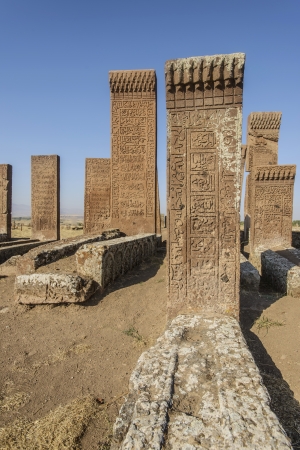 seljuk turk cemetery in ahlat, bitlisのeditorial素材