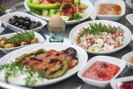 Turkish breakfastの写真素材