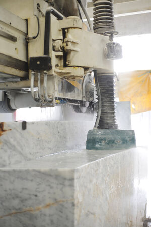 marble cutting の写真素材