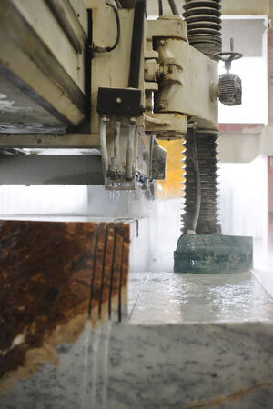 marble cutting の写真素材
