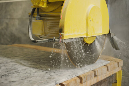 marble cutting の写真素材