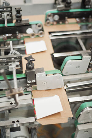 Cardboard packaging productionの写真素材