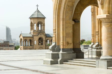 Sameba, Holy Trinity Church in Tbilisiの写真素材