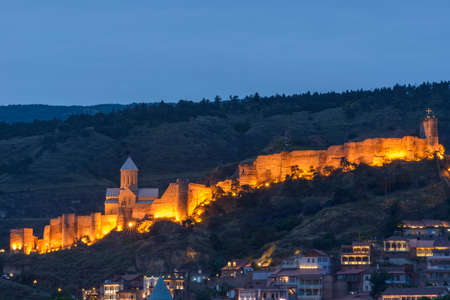 Beautiful panoramic view of Tbilisi, Georgiaの写真素材