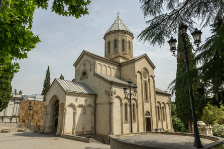 Beautiful panoramic view of Tbilisi, Georgiaの写真素材
