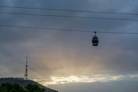 Beautiful panoramic view of Tbilisi, Georgiaの写真素材