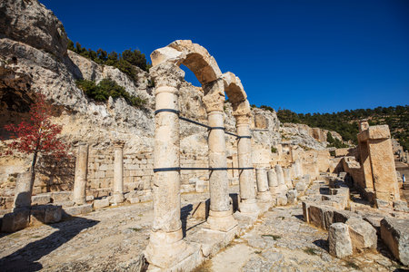 Alahan Monastery is a complex of fifth century buildings located in the mountains of Isauria in...