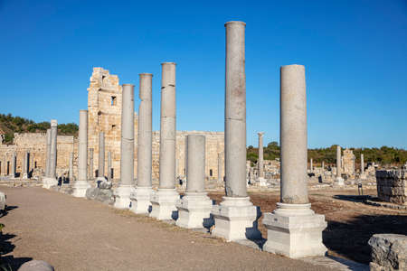 Perge Ancient City in Antalya Provinceの写真素材