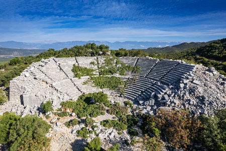 Ruins of the ancient city of Kyaneai, Turkey