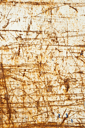 Rusty metal texture with scratches and cracks. Abstract background and texture for design.