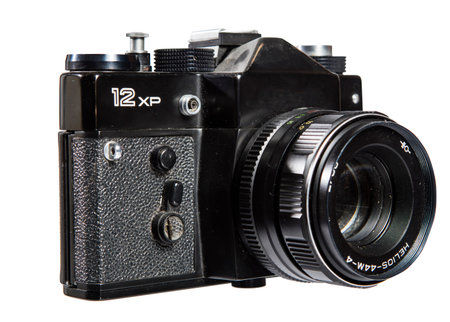The old Soviet rangefinder camera Zorki, released 1938.