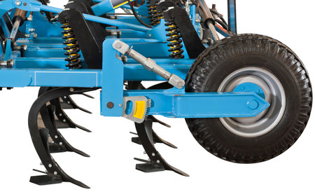 New modern agricultural machinery and equipment, detail of agricultural machinery and equipmentの写真素材
