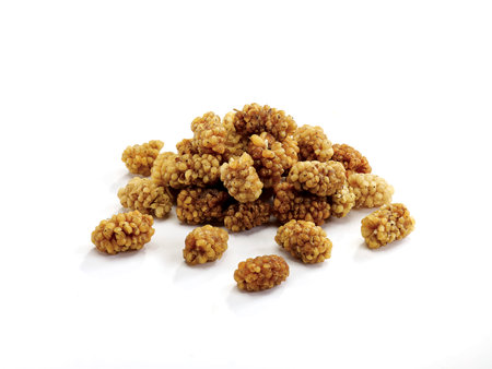 mulberry isolated on a white background. mung beanの写真素材