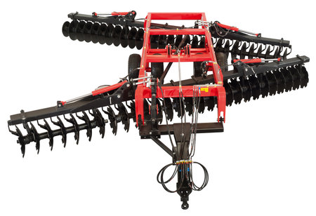 Modern agricultural machinery and equipment. Isolated over white background with clipping pathの写真素材