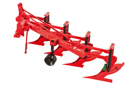 Agricultural plow isolated on white background. 3d rendering - illustrationの写真素材