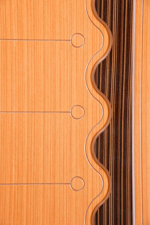 Acoustic guitar, close-up, fragment of the musical instrumentの写真素材
