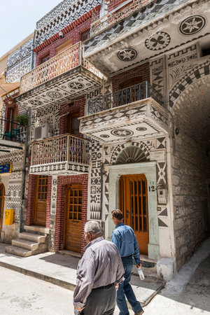 Pirgi Village in Chios Island, Greeceの写真素材