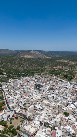 Pirgi Village in Chios Island, Greeceの写真素材