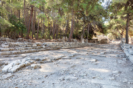 Phaselis ancient city and ruins Antalya Kemerの写真素材
