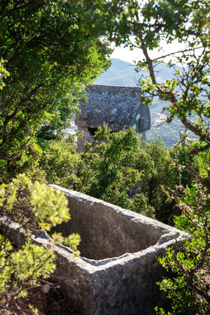 Ruins of the ancient city of Kyaneai, Turkeyの写真素材