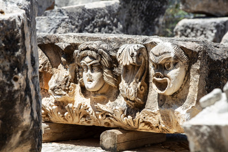 Ruins Myra Ancient City in Demre to Antalya, archaeology landmarks of Turkey.の写真素材