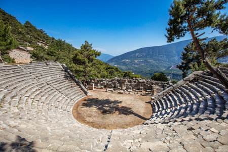 Arykanda is an Ancient City built on mountain terraces at an altitude of 1000 meters. The oldest remains and finds from the city date from the 6th or 5th century BCE. This is an amazing place to visitの写真素材