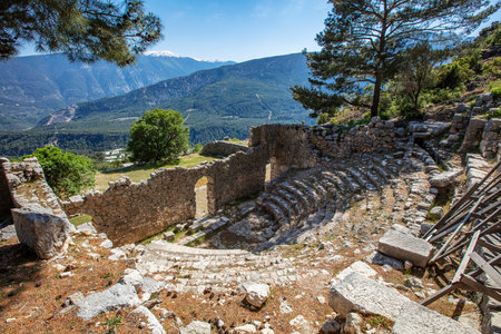 Arykanda is an Ancient City built on mountain terraces at an altitude of 1000 meters. The oldest remains and finds from the city date from the 6th or 5th century BCE. This is an amazing place to visitの写真素材