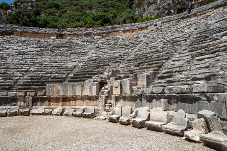 Ruins Myra Ancient City in Demre to Antalya, archaeology landmarks of Turkey.の写真素材