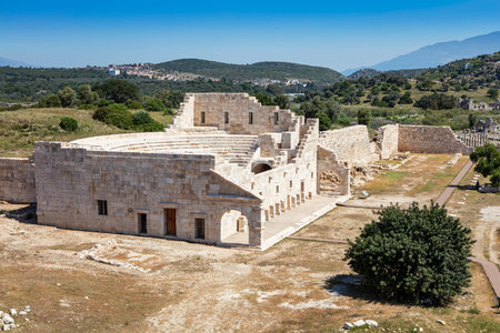 Patara (Pttra). Ruins of the ancient Lycian city Patara, Ancient city entrance door. Patara was at the Lycia (Lycian) League's capital. Antalya, TURKEYの写真素材