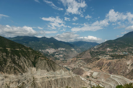 General view of Artvin, Turkeyの写真素材