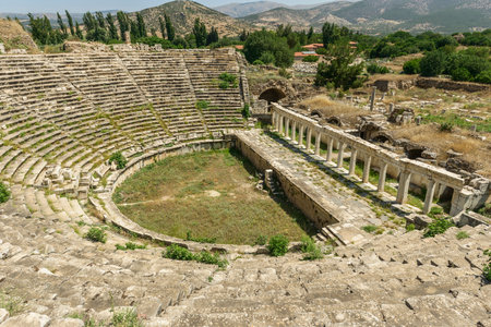 Aphrodisias Ancient city. (Aphrodisias). The common name of many ancient cities dedicated to the goddess Aphrodite. The most famous of cities called Aphrodisias. Karacasu - Aydin, TURKEYの写真素材