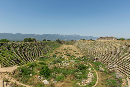 Aphrodisias Ancient city. (Aphrodisias). The common name of many ancient cities dedicated to the goddess Aphrodite. The most famous of cities called Aphrodisias. Karacasu - Aydin, TURKEYの写真素材