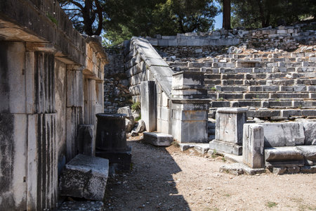 Priene ancient city ruins, SÃ¶ke, Aydin, Turkey.の写真素材