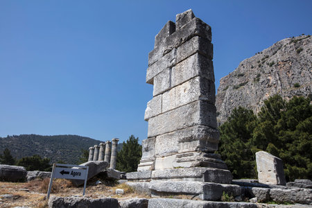 Priene ancient city ruins, SÃ¶ke, Aydin, Turkey.