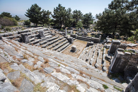 Priene ancient city ruins, SÃ¶ke, Aydin, Turkey.