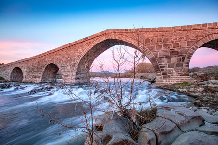 Located in Canakkale, Turkey, Hudavendigar Bridge was built in the 14th century.