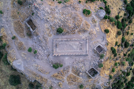 Assos Ancient City Drone shooting, Assos Behramkale, Canakkale Turkey