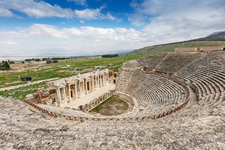 Ruins of the Roman theater in Hierapolis
