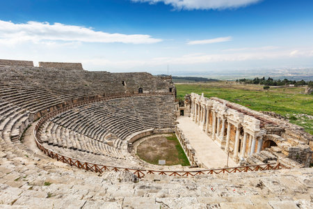 Ruins of the Roman theater in Hierapolis