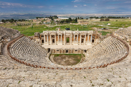 Ruins of the Roman theater in Hierapolis