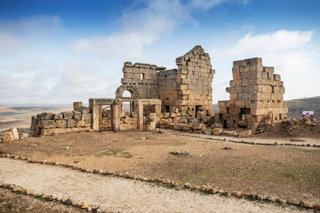 Zerzevan castle border headquarters of the Roman Empireの写真素材